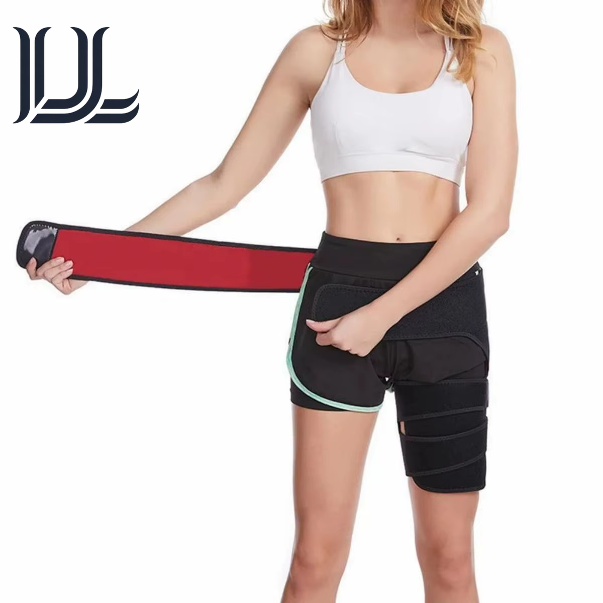 Hip Brace Thigh Compression Sleeve, Hamstring & Groin Compression Support Wrap for Hip Pain Relief, Sciatica,Quad Muscle Strains