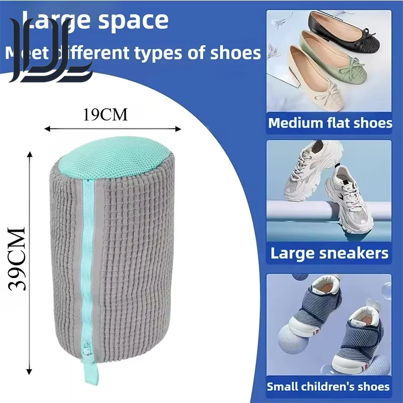 1/2PCS Wash Shoes Bag Padded Net Laundry Shoes Protector Fluffy Fibers Polyester Washing Shoes Machine Laundry Bag Drying Bags