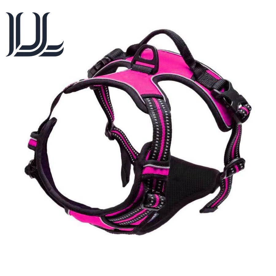 No Pull Dog Harness Front Clip Heavy Duty Reflective Easy Control Handle for Large Dog Walking