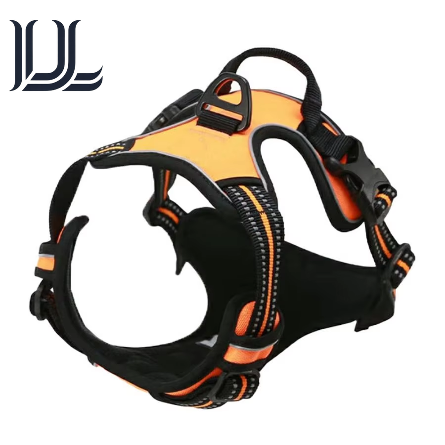 No Pull Dog Harness Front Clip Heavy Duty Reflective Easy Control Handle for Large Dog Walking