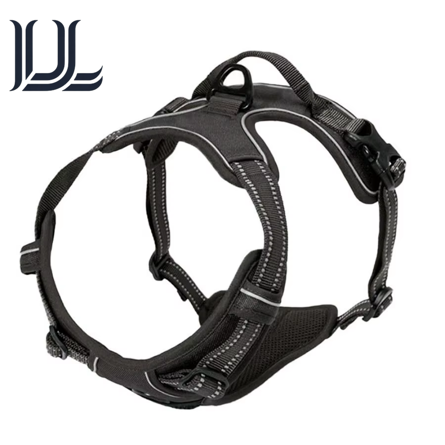 No Pull Dog Harness Front Clip Heavy Duty Reflective Easy Control Handle for Large Dog Walking