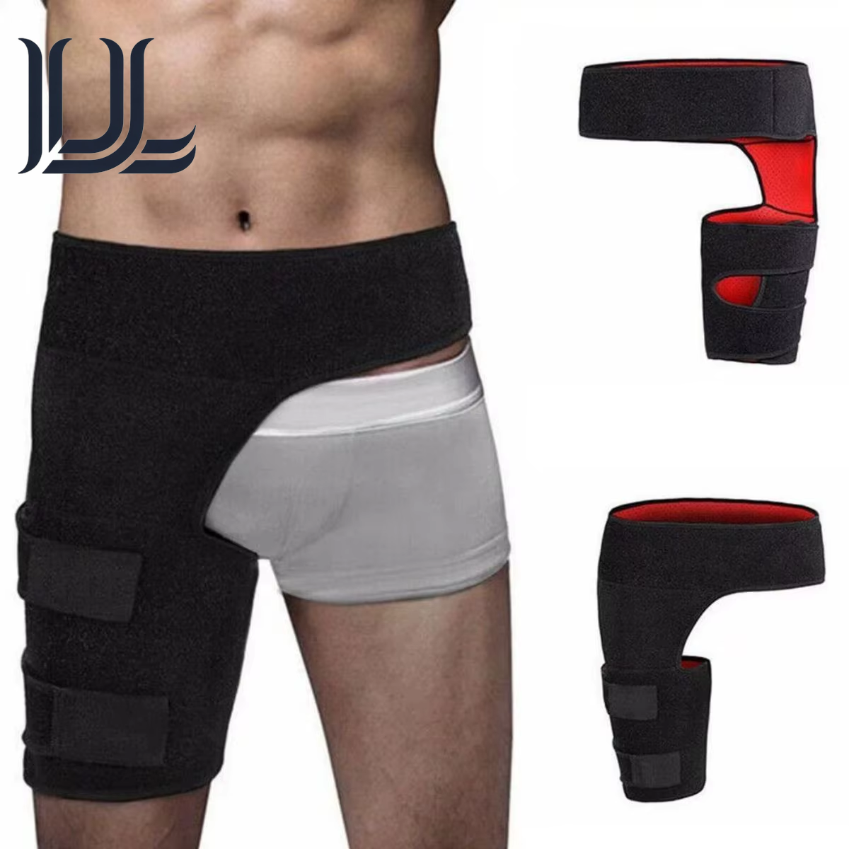 Hip Brace Thigh Compression Sleeve, Hamstring & Groin Compression Support Wrap for Hip Pain Relief, Sciatica,Quad Muscle Strains