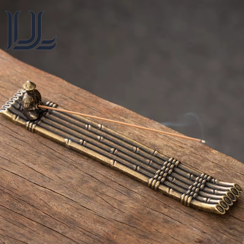 Creative Incense Holder Aromatherapy Ornament Incense Holder Boat Old Men Fishing Japanese Style Incense Stick Burner Home Decor