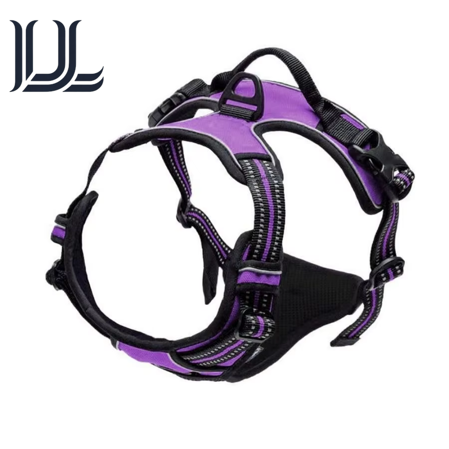No Pull Dog Harness Front Clip Heavy Duty Reflective Easy Control Handle for Large Dog Walking