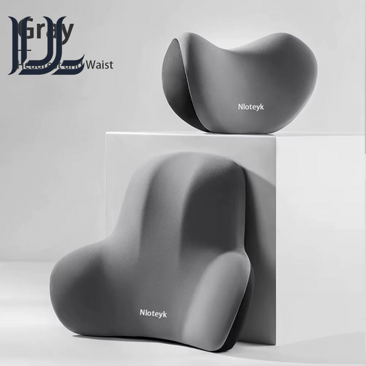 Car Neck Pillow Memory Foam Protective Lumbar Back Support Breathable Car Headrest Cushion Relieve Stress Car Seat Pillow