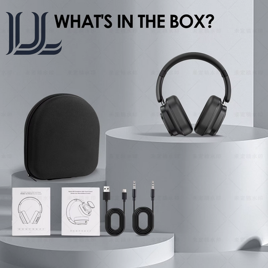 Jh-Anc930Plus Hybrid Wireless Headphone, Active Noise Cancelling Headphones with Multi Magnetic Touch Control LED Screen