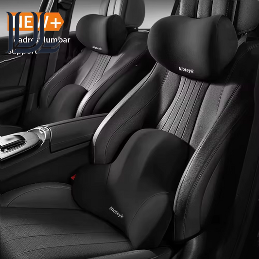 Car Neck Pillow Memory Foam Protective Lumbar Back Support Breathable Car Headrest Cushion Relieve Stress Car Seat Pillow