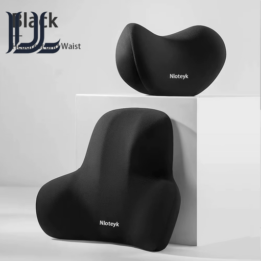 Car Neck Pillow Memory Foam Protective Lumbar Back Support Breathable Car Headrest Cushion Relieve Stress Car Seat Pillow