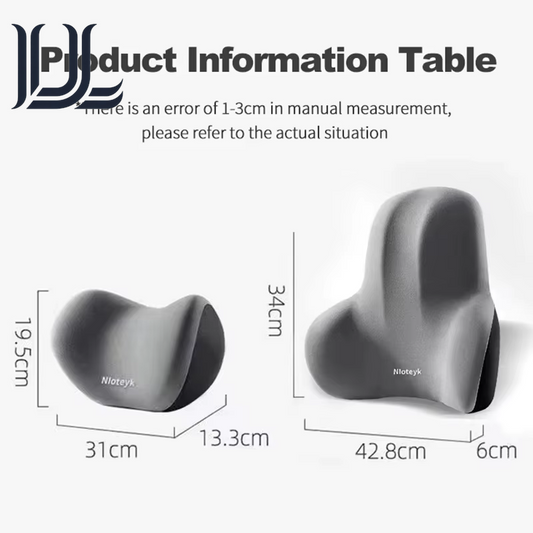 Car Neck Pillow Memory Foam Protective Lumbar Back Support Breathable Car Headrest Cushion Relieve Stress Car Seat Pillow