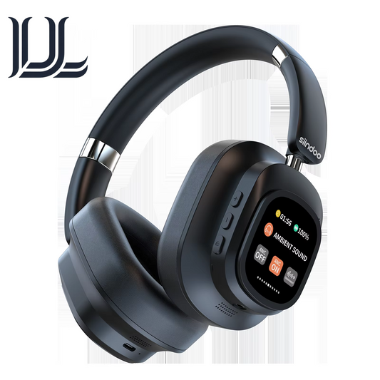 Jh-Anc930Plus Hybrid Wireless Headphone, Active Noise Cancelling Headphones with Multi Magnetic Touch Control LED Screen